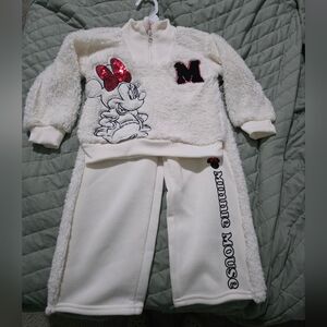 Disney White and Red Minnie Mouse Kids Matching Set